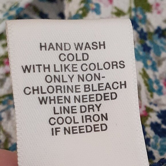 WOMEN'S "Fever" Blue/Pink Floral Tunic; Ruffle Sleeves; Lace; Size XL - Picture 7 of 7